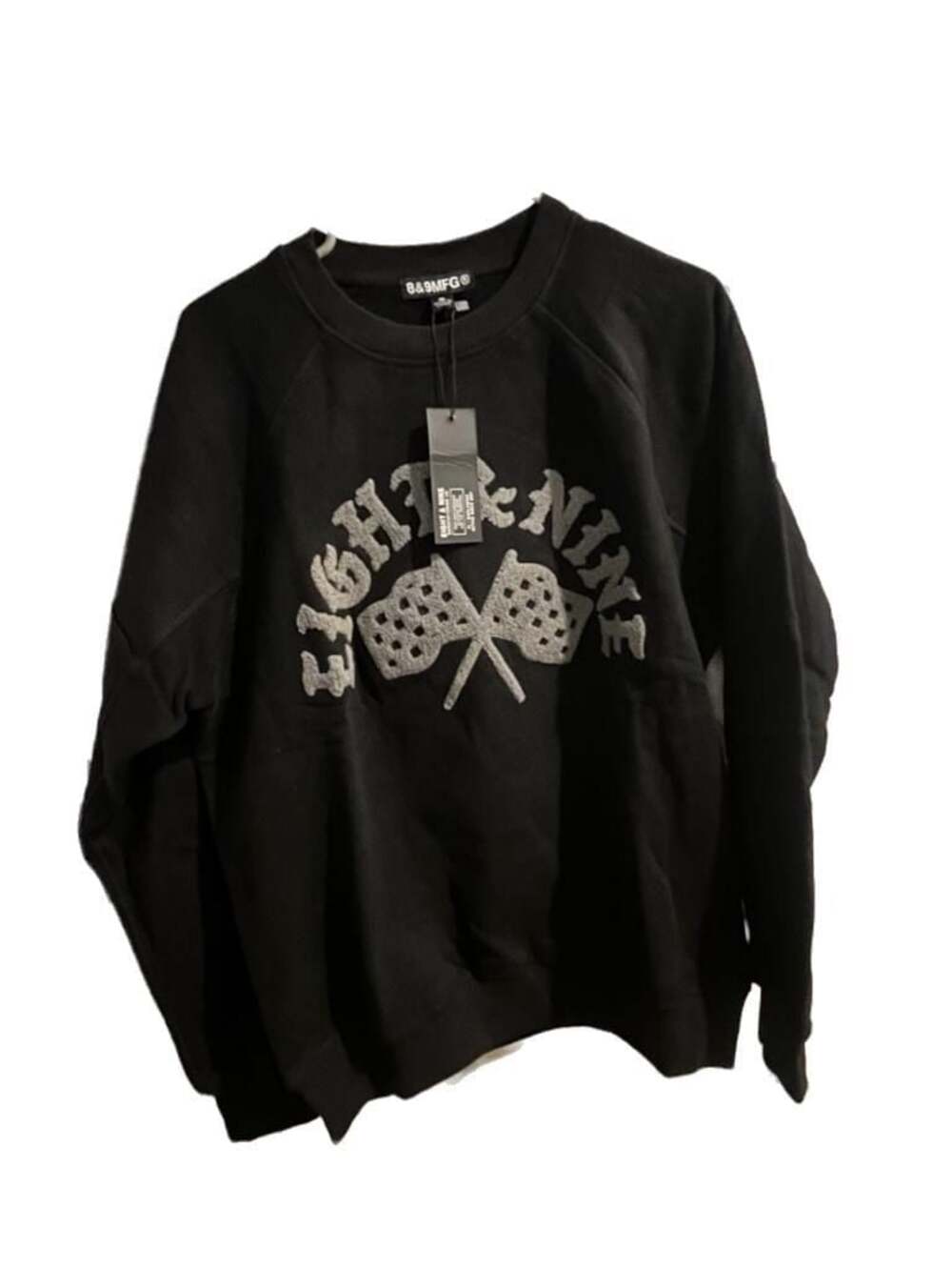 8&9 Manufacturing Flash Crewneck Sweatshirt Black